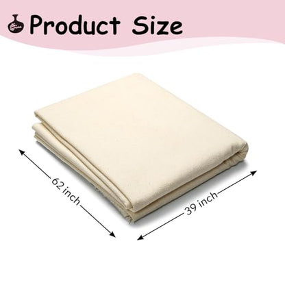 Pottery Tablecloth-Heavy Duty Linen Cotton Blend, 62x39 Inches - color: Pottery Tablecloth-1pc