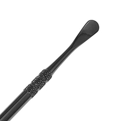 Maxmoral Engraving Tool Wax Carving Tool Set Stainless Steel Engraving Tool Sculpting Tool Spoon, Black - color: Black