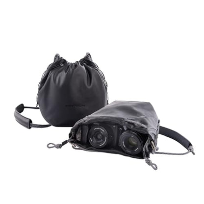 PGYTECH OneGo Drawstring Small Camera Bag Soft Cute Camera Pouch Handbag - color: Black