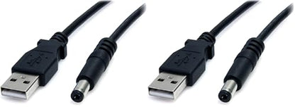 StarTech 3FT USB to Type M Barrel DC Power Cable (Pack of 2) - size: 3 ft / 1m (Pack of 2), style: Type M