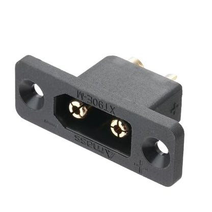 ELFCULB 10PCS Amass XT90E Male Connectors with Screws for RC Vehicles - size: XT90E Male