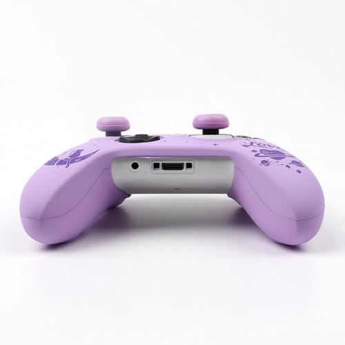 Moonlit Cats with a Loving Heart Controller Skin Compatible with Xbox Series X Wireless Controller, RALAN Protector Case， Customised Thumb Grips Cap - color: MCats Purple