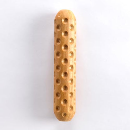 MKM Pottery Tools Wood Big Hand Rollers for Clay (BHR-161 Dots) - color: BHR-161 Dots