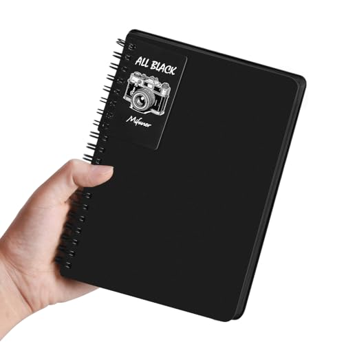 5x7 Black Paper Sketchbook,Spiral Bound Journal Notebook,70 Sheets 110gsm - color: 1-black paper