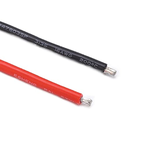 10PCS RC Motor Cable Car 16AWG Silicone Wire RC Metal Connector