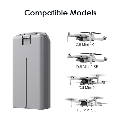 KUWATA Intelligent Flight Battery for DJI Mini 4K, Mini 2 SE, Mini 2, Mini SE, 2400mAh, 2-Pack, 2026 Upgraded Edition, Camera Drone Extended Battery - size: Battery × 2