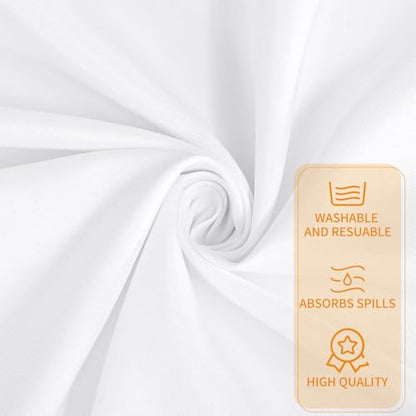 4 Pack White Waterproof Polyester Drop Cloths, 4 X 5 FT - color: White, size: 4 x 5 ft