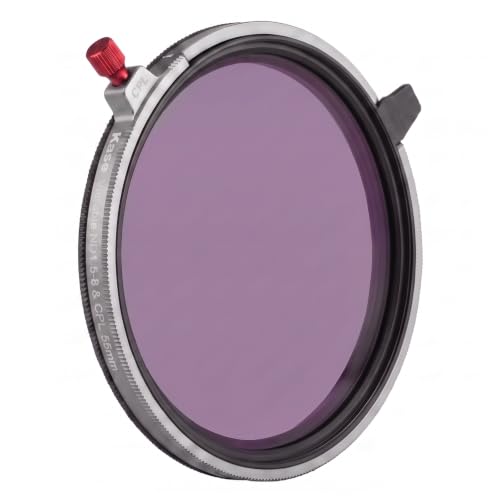 Kase 55mm Variable ND Filter ND1.5-8 Stops + CPL + Black Mist 3-in-1 Lens - size: 55mm filter + 58mm lens cap