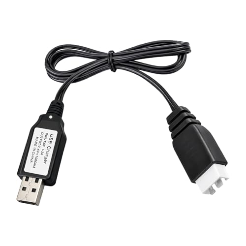 USB Charger Cable Replacement for 7.4V 2S LiPo Battery XH-3P Plug RC Car