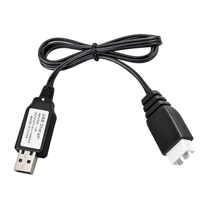 USB Charger Cable Replacement for 7.4V 2S LiPo Battery XH-3P Plug RC Car