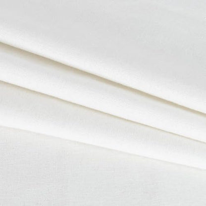 Linen Fabric by The Yard - 2 Yard 62 Inch Wide Bright White - color: Bright White, size: 2 YARDS