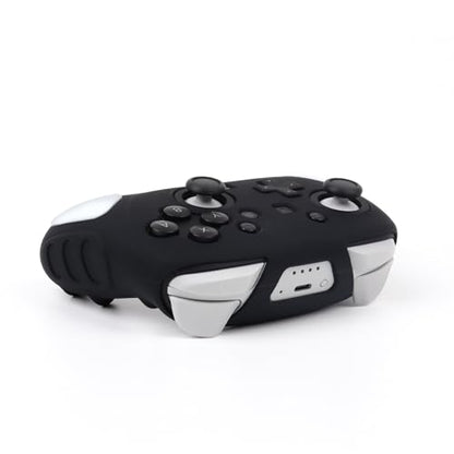 RALAN Controller Skin with 6 Thumb Grips for Switch 2 Pro Controller, Anti-Slip Silicone Controller Cover Protector Case - color: White
