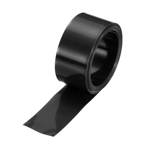 MECCANIXITY Battery Wrap PVC Heat Shrink Tubing 15mm Dia 23mm Flat 8 Feet Black Good Insulation for Battery Pack-2.5m - color: Black, size: 15mm Dia x 23mm W x 2.5m L