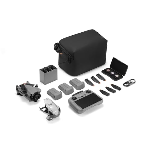DJI Mini 5 Pro Fly More Combo PLUS with DJI RC 2 Controller (with screen), Folding Drone with Camera, 1-Inch CMOS, 4K Drone for Beginners with Omnidirectional Obstacle Sensing, ActiveTrack 360°, WaterProof HardCase, 3 Batteries Bundle with 2 Year Extended