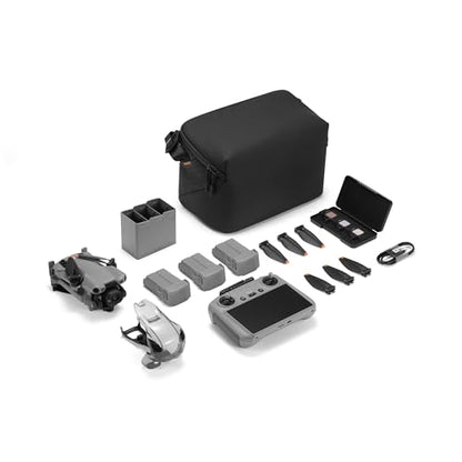 DJI Mini 5 Pro Fly More Combo PLUS with DJI RC 2 Controller (with screen), Folding Drone with Camera, 1-Inch CMOS, 4K Drone for Beginners with Omnidirectional Obstacle Sensing, ActiveTrack 360°, WaterProof HardCase, 3 Batteries Bundle with 2 Year Extended