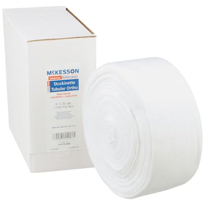 McKesson Stockinette, Non-Sterile, Latex-Free, White, Polyester, 4 in, 1 ct