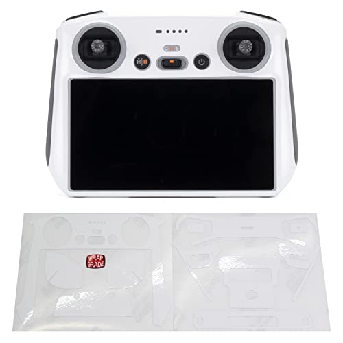WRAPGRADE Skin Stickers Compatible with DJI RC (Racing White) - color: RACING WHITE