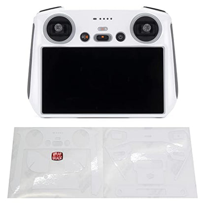 WRAPGRADE Skin Stickers Compatible with DJI RC (Racing White) - color: RACING WHITE