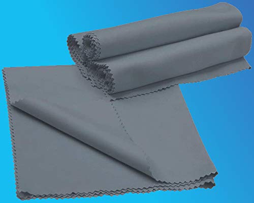 California JOS 20"x20"(50x50CM) Extra Large Oversized Microfiber Cleaning Cloth, Ideal for Electronics and Screens, Lenses on Cameras, Binoculars, telescopes, All Types of Optical Glass (1Pack Gray) - color: Gray