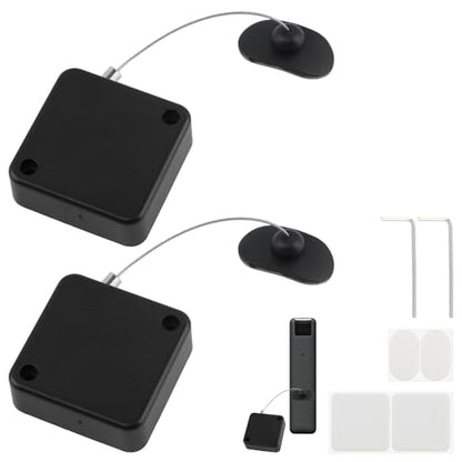 2pcs Retractable Remote Control Tether Locks, Home Security Lanyard Lock with 6.56ft Adjustable Leash Length Clasp for TV Remote Control,Tablets Showroom,Gaming Controller
