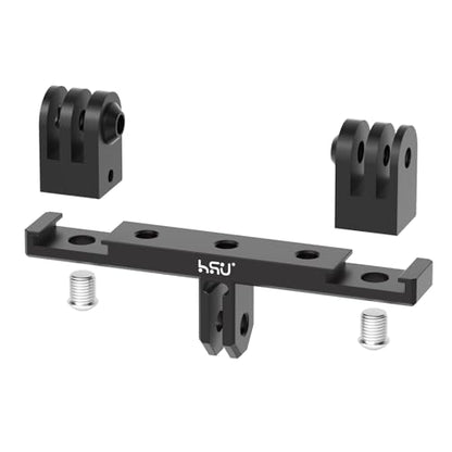 HSU Aluminum Dual Twin Mount, 1/4”-20 Cold Shoe Mount Adapter - color: Ordinary
