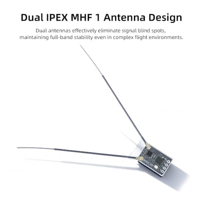 RadioLink ER16 ELRS 2.4GHz 16CH Receiver, 5KM Long Range Dual Antennas