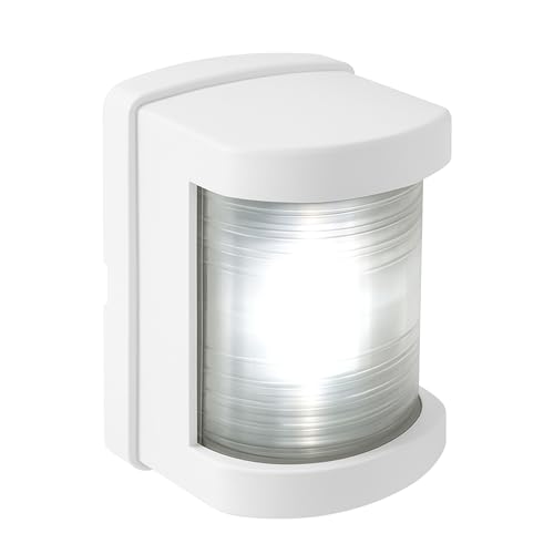 SEAFLO 11 Series Mini Sized LED White Stern Navigation Light for Boats, 12V, 1W, IP67 Waterproof, 2NM Visibility, High-Brightness, Impact-Resistant for Boats Under 65 ft (20m), 4-Year Warranty - color: Stern (White), size: Mini, style: White