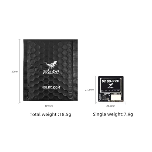 HGLRC M100 Pro GPS QMC5883L Compass, Upgraded 10th Generation Chip Compatible with FPV Fixed-Wing UAV
