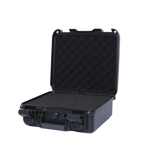 14in-Low Profile Heavy Duty Hard Case with DIY Customizable Foam Insert (12.8 x 10.4 x 4.7in Interior)