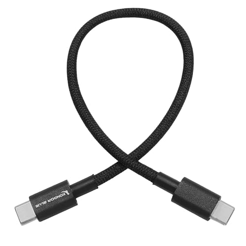 KONDOR BLUE | 10 Inch USB-C Cable for DJI LiDAR Focus System | Reliable Communication Cable for Compatible LiDAR Workflows | Black - size: 10 Inch