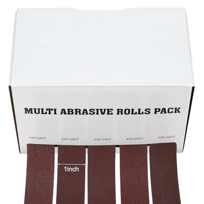 Emery Cloth Roll, 5 Grits 6 Meters Abrasive Sandpaper - size: 5Rolls 20FT