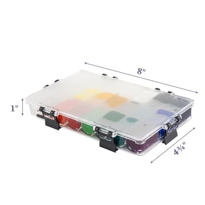 Falling in Art 24-Well Airtight Paint Palette with Thumb Grip