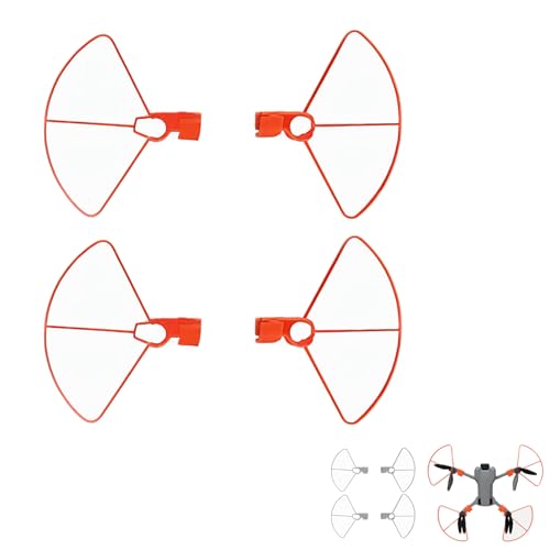 Propeller Guard, Compatible with DJI Mini 5 Pro - Snap-on Blade Guard (Gray/Orange) (Orange) - color: Orange