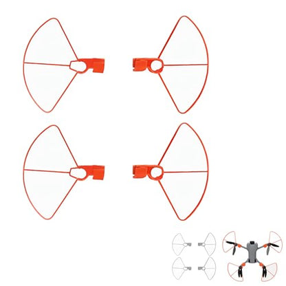 Propeller Guard, Compatible with DJI Mini 5 Pro - Snap-on Blade Guard (Gray/Orange) (Orange) - color: Orange