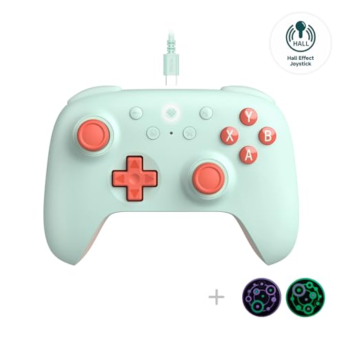 8Bitdo Ultimate 2C Wired Controller for Windows PC and Android - Mint - color: Mint, size: Ultimate 2C