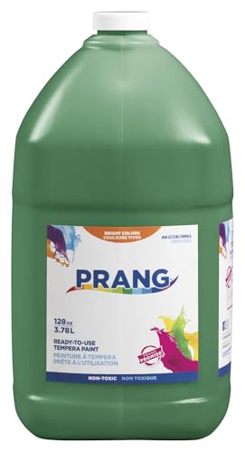Prang Ready-to-Use Tempera Paint, Green, 1 Gal., 1 Count - color: Green, size: 1 Count (Pack of 1)