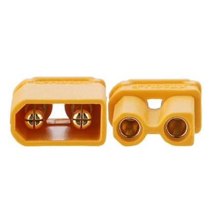 ELFCULB 10 Pairs Amass XT30U Male and Female Connectors for FPV Drones - color: 10 Pairs XT30U