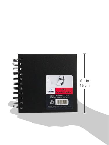Canson Sketch Paper Art Book, White, 6x6 in - size: 6"X6"
