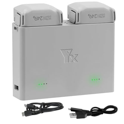 Battery Charging Hub for DJI Mini 4 Pro/Mini 3/ Mini 3 Pro, Two-Way Battery Charger Fast Charging Board Compatible with Mavic Mini 4 Pro/Mini 3/ Mini 3 Pro