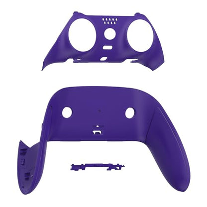 eXtremeRate Top Bottom Decorative Trim Shell Compatible with ps5 Edge Controller DIY Replacement Front Back Clip Shell, Custom Purple Plates Cover Compatible with ps5 Edge Controller - color: Purple