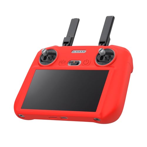 REFLEX CAMERA Red Silicone Cover for DJI RC 2 Remote Control - Shockproof Protective Case for DJI Mavic Air 3, Lightweight & Durable - color: Red