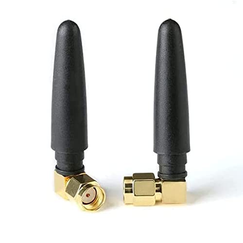 FPV Small WiFi Antenna 2.4GHz Wireless Module Omni Directional Thumb Antenna mmdvm Network Router Antenna RP SMA Male TX RX Mini RHCP Racing Drone Antenna for Multicopter WiFi USB Adapter - 2Pack - style: Pack of 2