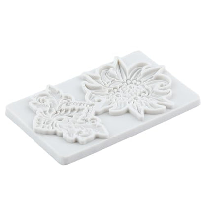 Flower Polymer Clay Mold Baroque Relief Flower Silicone Molds - color: Style G