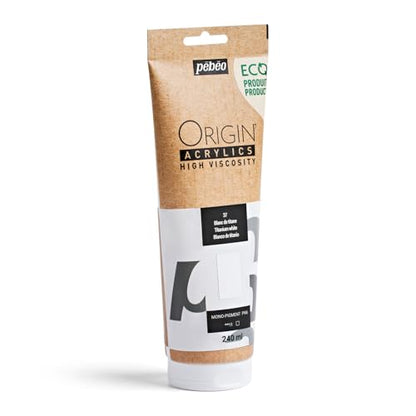 PEBEO Origin Acrylic Paint 240ml (8.11 oz), Titanium White - color: Titanium White