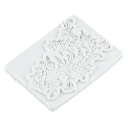 Baroque Silicone Mold Curlicues Scroll Lace Polymer Clay Molds - color: Style N