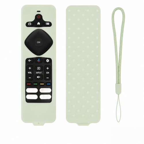 Silicone Case for Philips TV Remote URMT26CND002 (Glow Green) - color: Glow Green