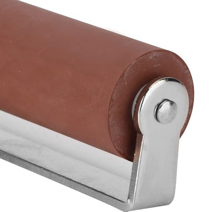 Anu Limen Soft Rubber Brayer High-Elasticity Roller for Printmaking, Scrapbooking & Art Crafts, Even Ink Application, Non-Slip Handle(15cm) - size: 15cm