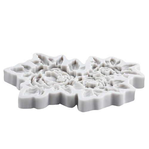 Peony Flower Polymer Clay Molds Peony Flower Leaf Silicone Mold - color: Style I