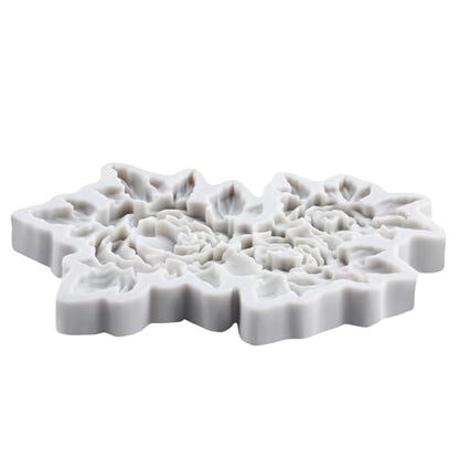 Peony Flower Polymer Clay Molds Peony Flower Leaf Silicone Mold - color: Style I