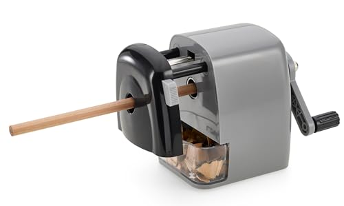 Dahle 133 Pencil Sharpener with Automatic Cutting System, Adjustable Point, Accepts Standard Graphite or Oversized Artist Pencils